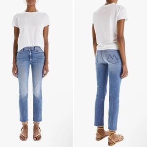 MOTHER The Mid Rise Dazzler Ankle Fray We the Animals Wash Size 24 Raw Hem